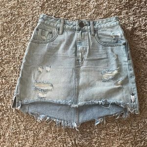 Denim Mini Skirt